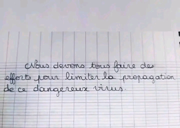 تعبير بالفرنسية عن فيروس كورونا  تعبير على covid 19
