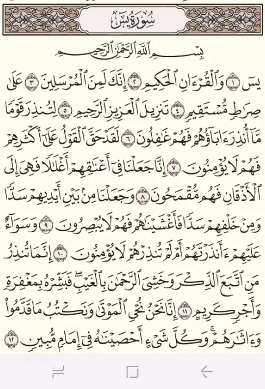 تعريف سورة يس فضل سورة يس واسرارها