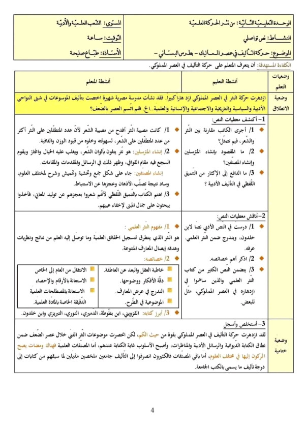 حل التقويم النقدي ل حركة التأليف في عصر الضعف وضعية نقدية حركة التأليف 3 ثانوي
