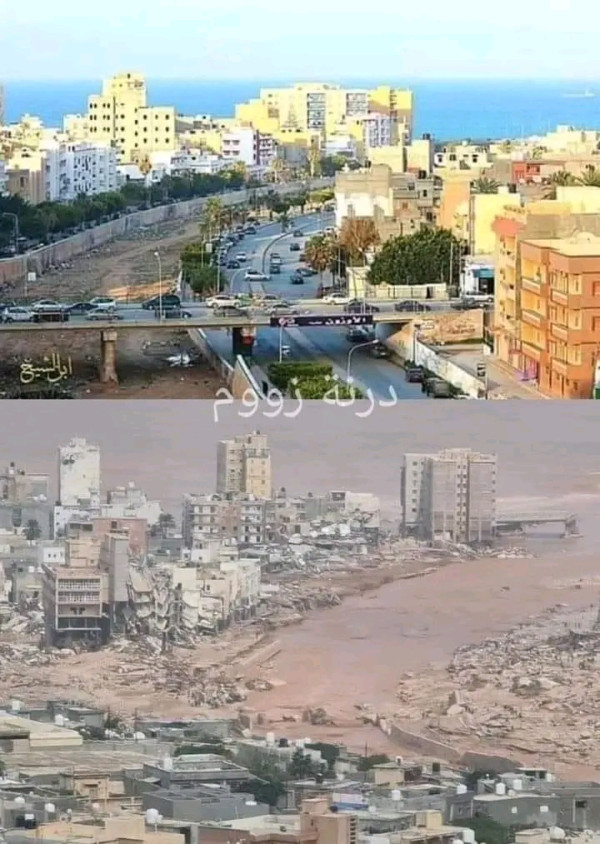 مدينة درنة في ليبيا فيضانات ليبيا عدد ضحايا اعصار دانيال